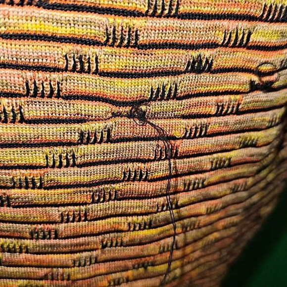 Exclusively Misook Woman Womens Orange Black Cardigan 2X *Pulls* - Picture 4 of 6